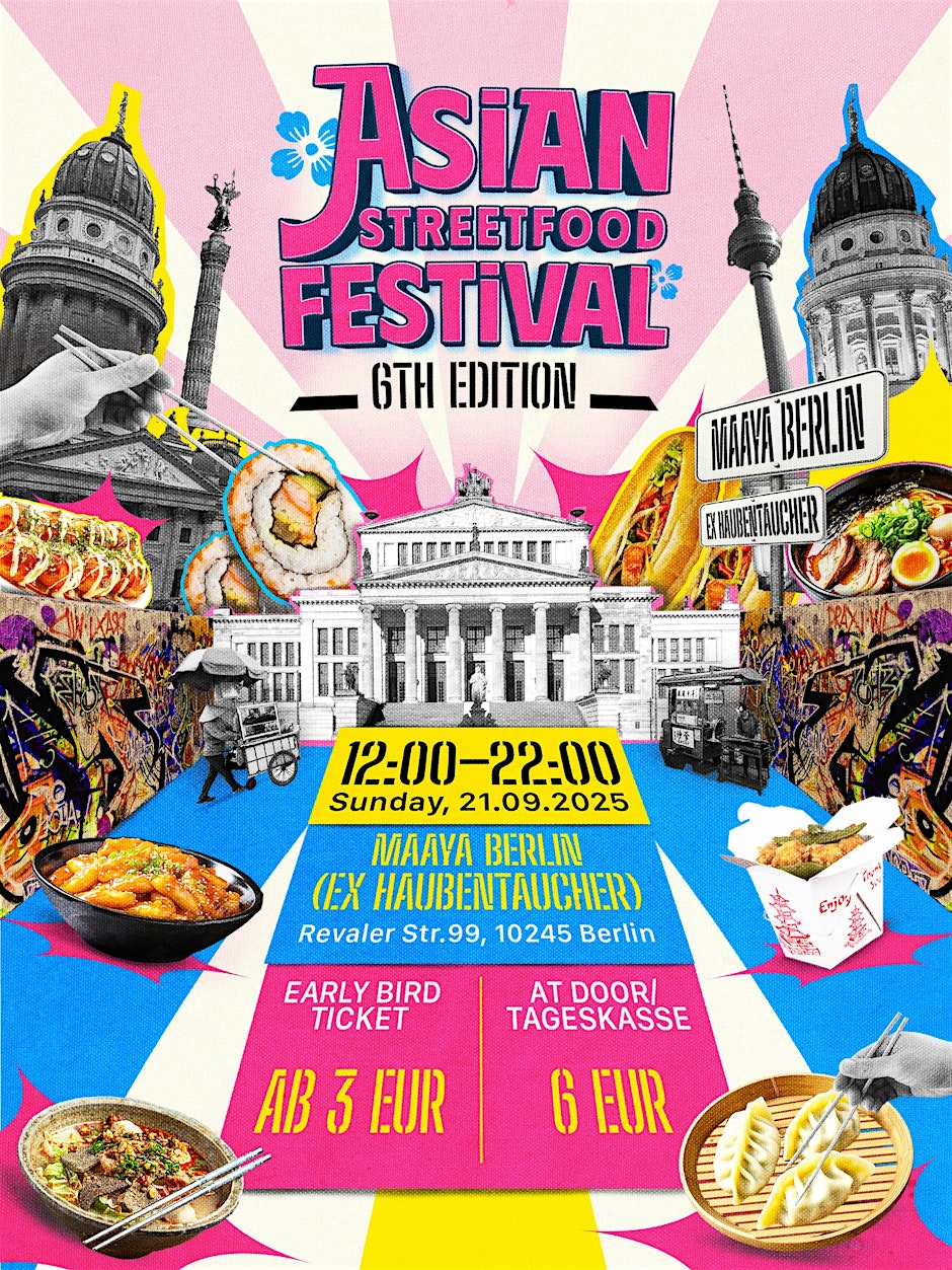 Asian Streetfood Festival 21.September 2025 im Maaya